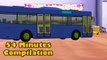 3d Rhymes For Nursery Kids Wheels On The Bus - Plus Lots More Nursery Rhymes - 54 Minutes Compilation