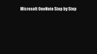 FREE DOWNLOAD Microsoft OneNote Step by Step#  DOWNLOAD ONLINE