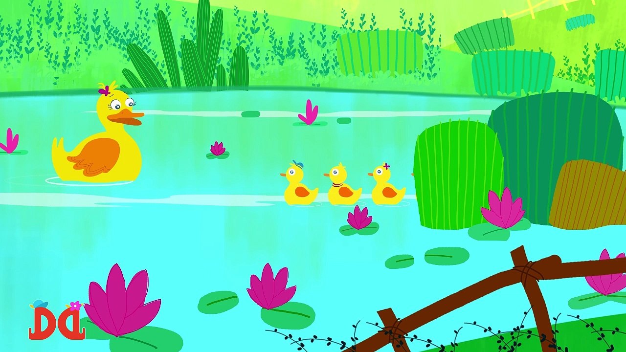Five Little ducks Swimming In The Sea