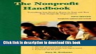 Read The Nonprofit Handbook: Everything You Need to Know to Start and Run Your Nonprofit