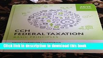 [PDF] CCH Federal Taxation: Basic Principles, 2015 Edition Download Online