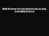 READ book MCSE NT Server 4.0 in the Entreprise Ace It!: Exam 70-68 (MCSE NT Ace It)# READ
