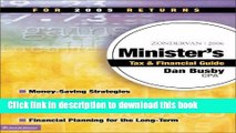 Read Zondervan 2006 Minister s Tax and Financial Guide: For 2005 Returns (Zondervan Minister s