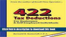 Read 422 Tax Deductions for Businesses and Self Employed Individuals (475 Tax Deductions for