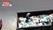 بالفيديو.. قارئة تشكو من انتشار القمامة بشكل كبير فى المنشية بالإسكندرية
