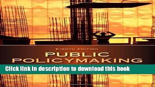 Read Public Policymaking  Ebook Online