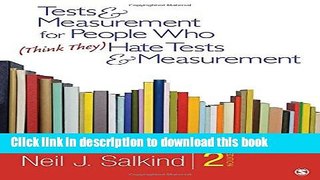 Read Tests   Measurement for People Who (Think They) Hate Tests   Measurement  PDF Online