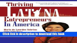 Read Thriving Latina Entrepreneurs in America  Ebook Online