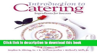 Download Introduction to Catering  EBook