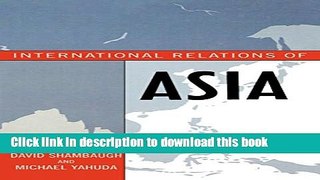 Read International Relations of Asia (Asia in World Politics)  Ebook Free