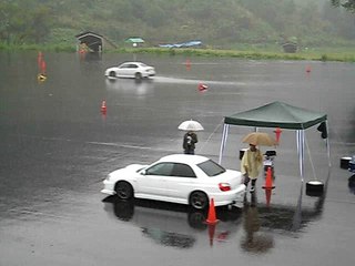 2008.8.23 ジムカーナ練習（岐阜県　めいほうスキー場駐車場）②