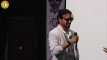 IRRFAN KHAN VISIT MITHIBAI COLLEGE FOR MOVIE MADAARI