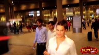 Neha Dhupia RETURNS From IIFA Awards 2016, Spotted At Airport