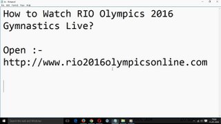 How to Watch RIO Olympics 2016 Gymnastics Live