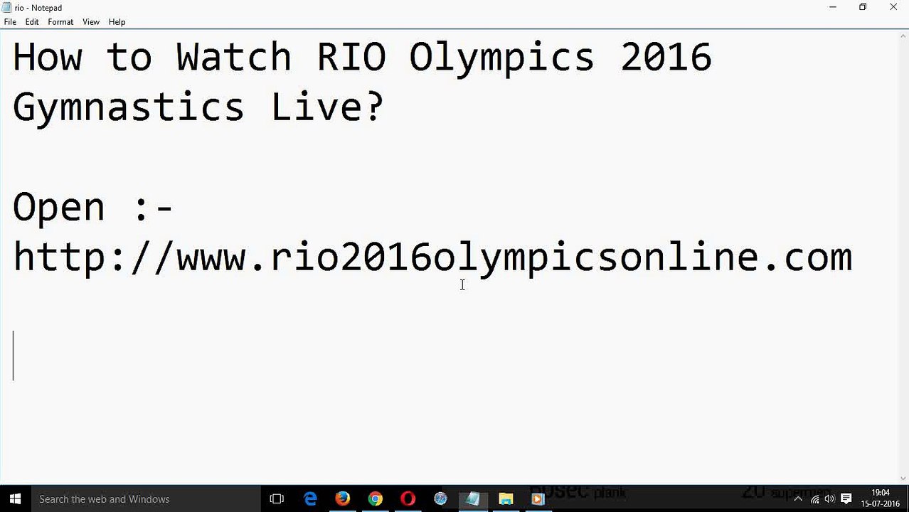 How to Watch RIO Olympics 2016 Gymnastics Live