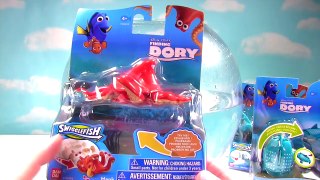 Disney Pixar Finding Dory Bath Toys! Plus Blind Bag Mashem - Destiny Hank Marlin!