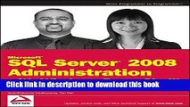 Download Microsoft SQL Server 2008 Administration with Windows PowerShell  PDF Free