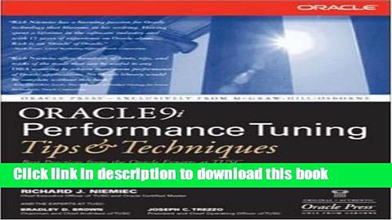 Download Oracle9i Performance Tuning Tips   Techniques (Osborne ORACLE Press Series)  PDF Online