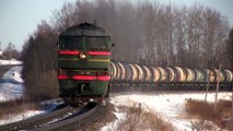 Тепловоз 2ТЭ116-648 на перегоне Лудза-Цирма ⁄ 2TE116-648 between Cirma and Ludza stations