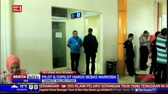 BNNP Maluku Utara Tes Urine Seluruh Kru Pesawat