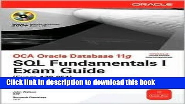 Read OCA Oracle Database 11g SQL Fundamentals I Exam Guide Publisher: McGraw-Hill Osborne Media