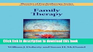 Read Family Therapy (Theories of Psychotherapy)  Ebook Free