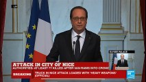 Nice attack - French President François Hollande addresses nation: 