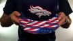 Broncos 'USA WAIVING-FLAG' Navy Fitted Hat by New Era