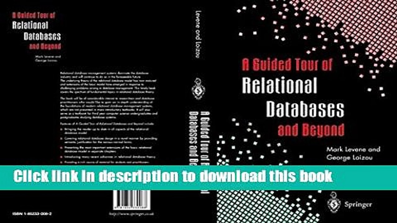 Download A Guided Tour of Relational Databases and Beyond  PDF Free
