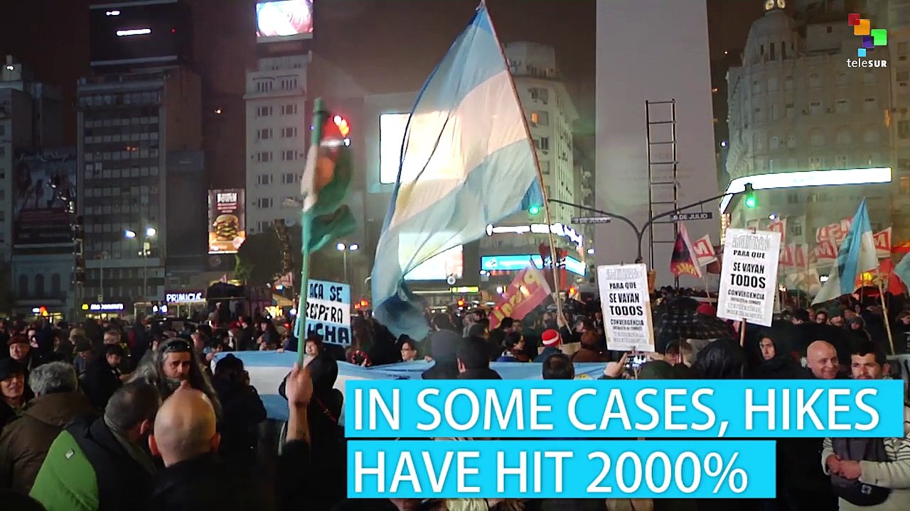 Argentines Protest Utility Hikes with Pots and Pans