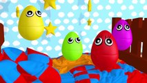 Colors Surprise Eggs Vehicle Banana Car MotorBike Boat And More - Surprise Eggs Nursery Rhymes_87