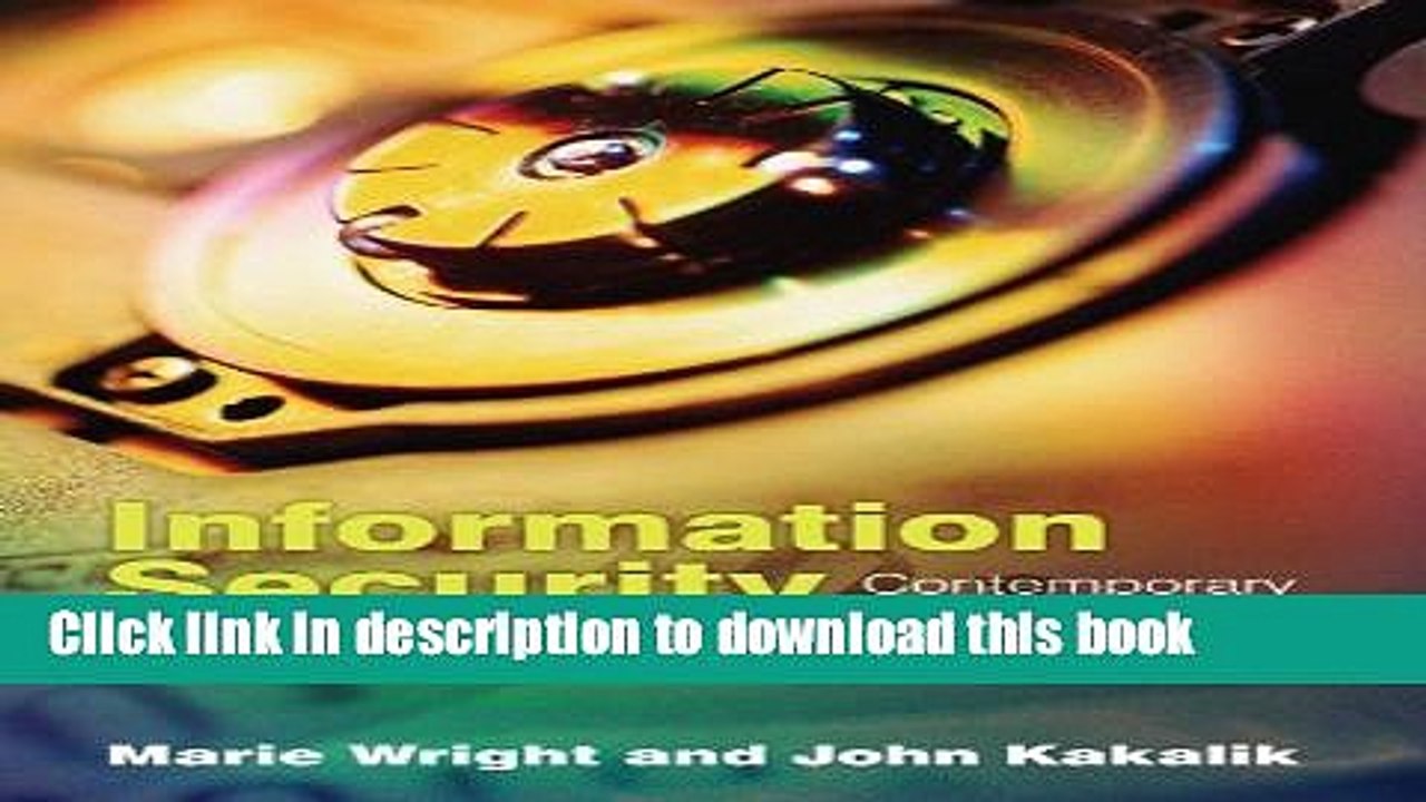 Download Information Security:  Contemporary Cases PDF Online