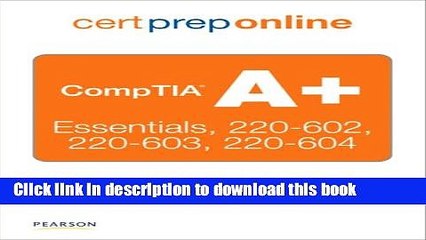 Read CompTIA A+ Cert Prep Online, Retail Packaged Version  Ebook Free