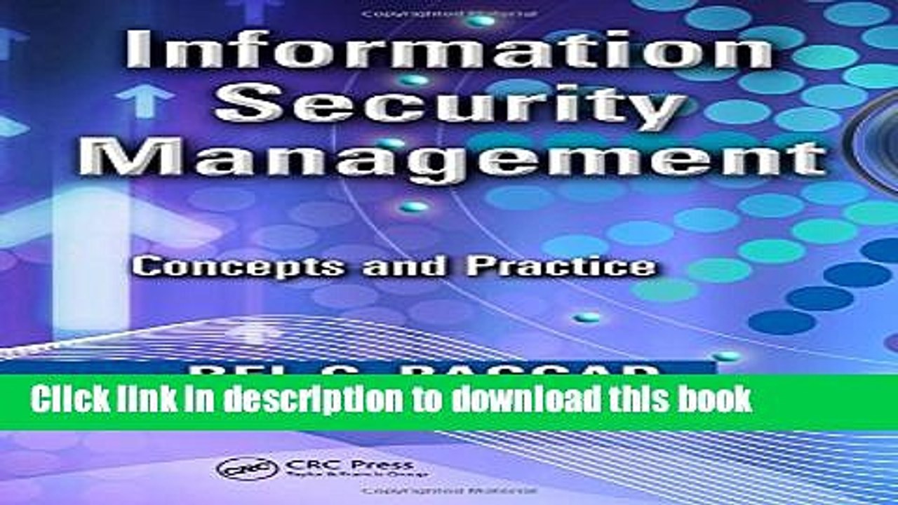 Download Information Security Management: Concepts and Practice Ebook Free