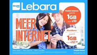 1GB Mobiel Internet voor slechts €10,- met Lebara