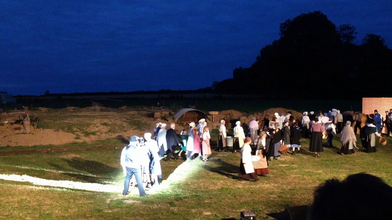 Son et lumière à Pozières par l'association Digger cote 160