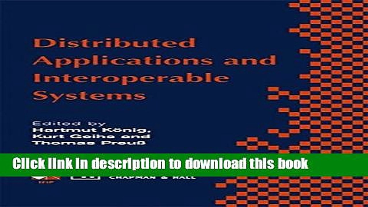 Download Distributed Applications and Interoperable Systems Ebook Free