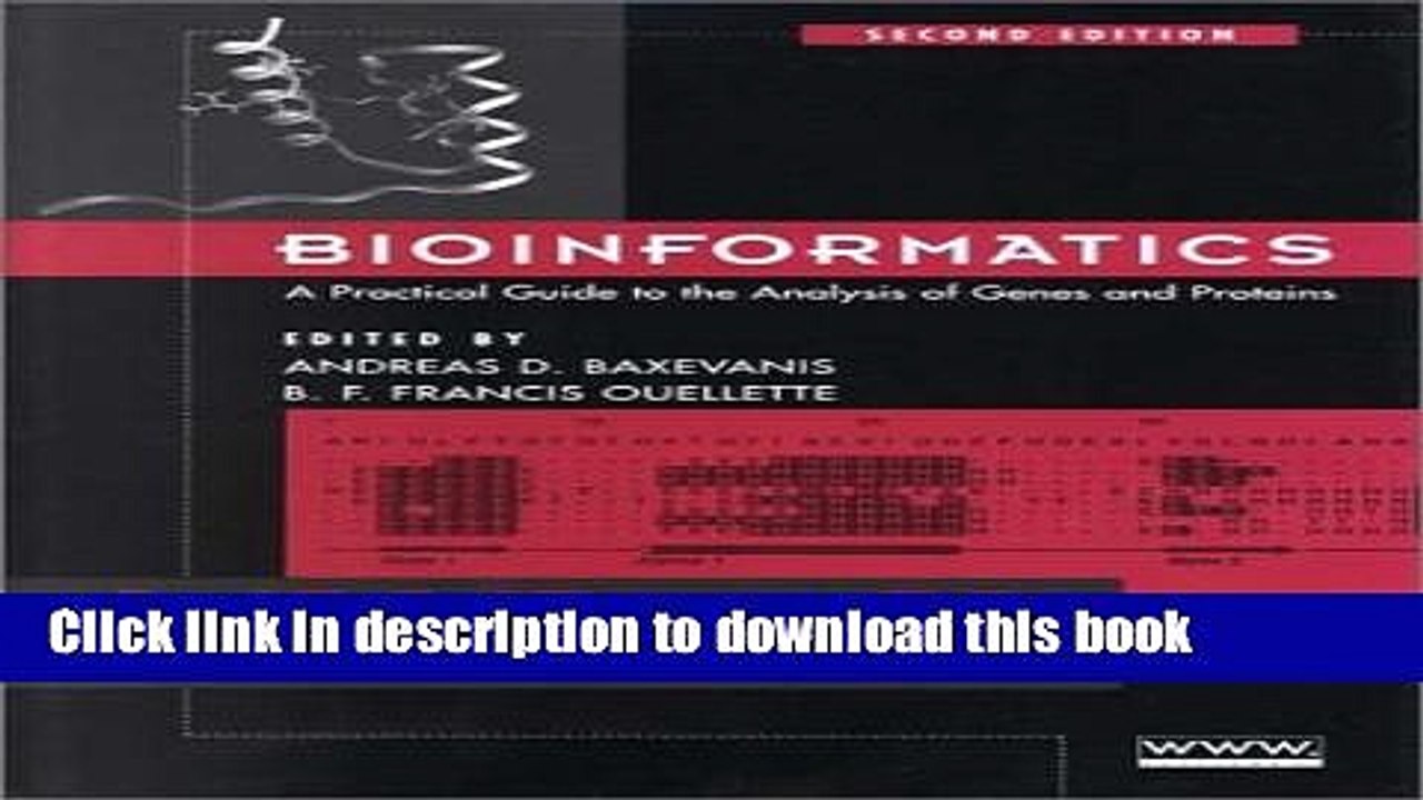 Read Bioinformatics: A Practical Guide to the Analysis of Genes and Proteins (Methods of