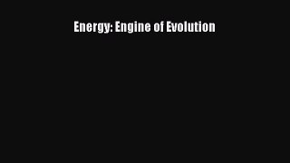 Read hereEnergy: Engine of Evolution