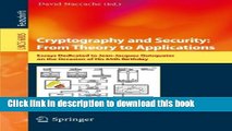 Read Cryptography and Security: From Theory to Applications: Essays Dedicated to Jean-Jacques