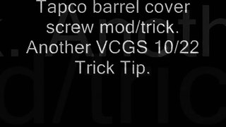 10/22 Tips # 1. Tapco Cover