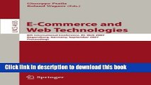 Read E-Commerce and Web Technologies: 8th International Conference, EC-Web 2007, Regensburg,
