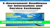 Read Handbook of Research on E-government Readiness for Information and Service Exchange:
