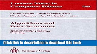 Download Algorithms and Data Structures: Third Workshop, WADS  93, Montreal, Canada, August 11-13,