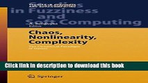Read Chaos, Nonlinearity, Complexity: The Dynamical Paradigm of Nature (Studies in Fuzziness and