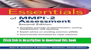 Read Book Essentials of MMPI-2 Assessment E-Book Free
