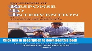 Read Book Handbook of Response to Intervention: The Science and Practice of Assessment and