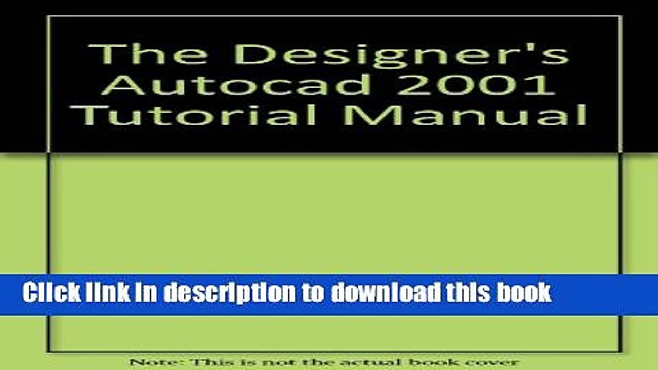 Read The Designer s Autocad: 2001 Tutorial Instructor Manual  Ebook Free