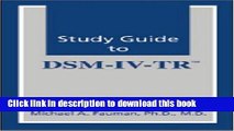 Read Book Study Guide to DSM-IV-TR (Fauman, Study Guide to Dsm-IV-Tr) ebook textbooks