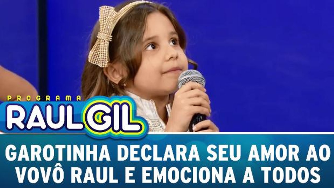 Garotinha declara seu amor ao vovô Raul e emociona a todos